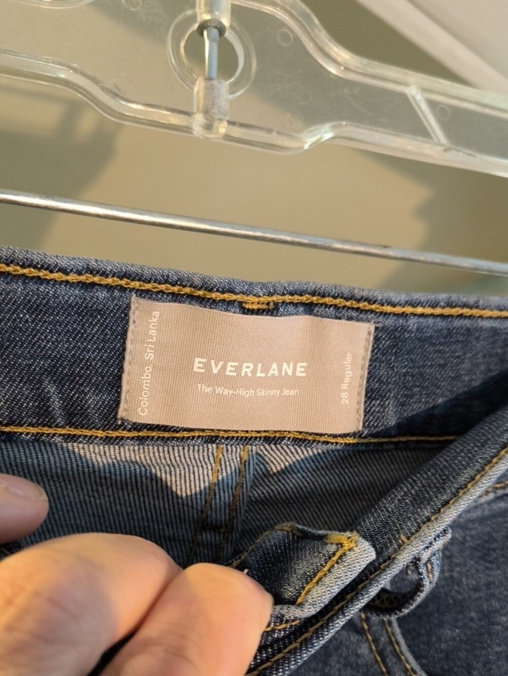 Everlane The Way-High Women's Skinny Jeans in Medium Blue Wash Medium - Picture 3 of 8